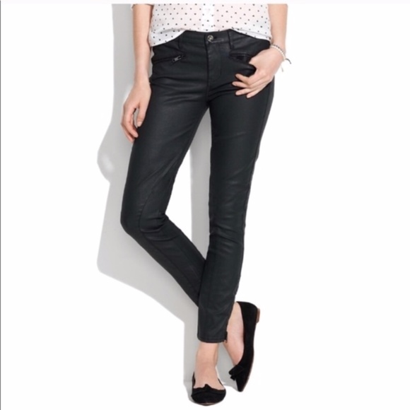 Madewell Denim - Madewell Skinny Skinny Black Waxed Denim Jeans